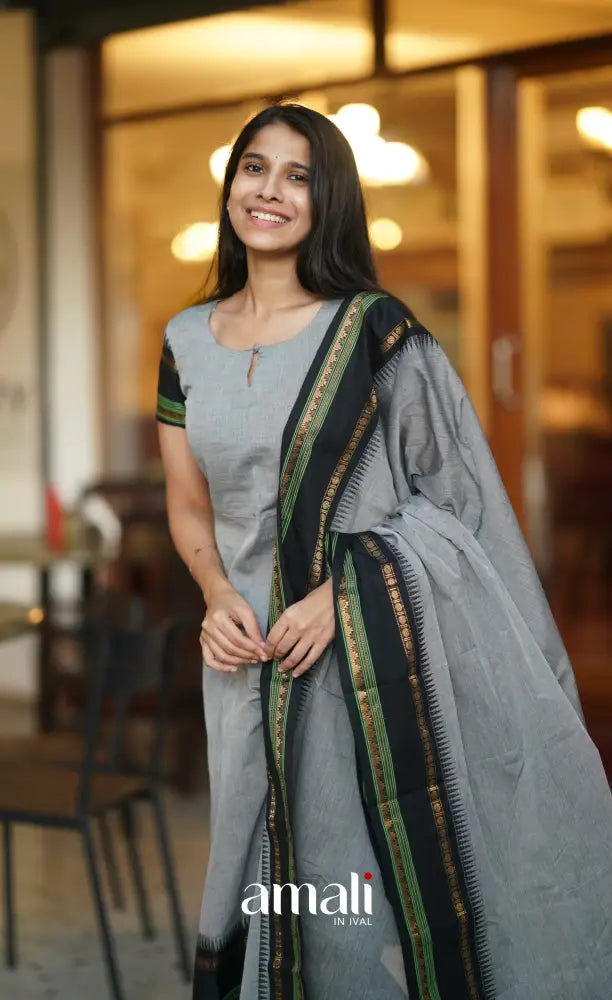 Meera Cotton Salwar - Grey salwar
