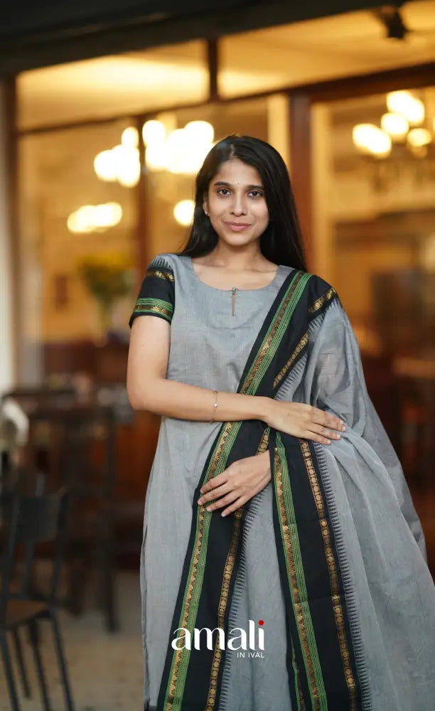 Meera Cotton Salwar - Grey salwar
