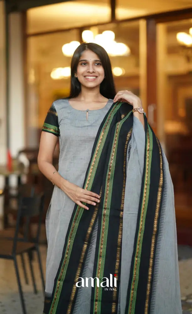 Meera Cotton Salwar - Grey salwar