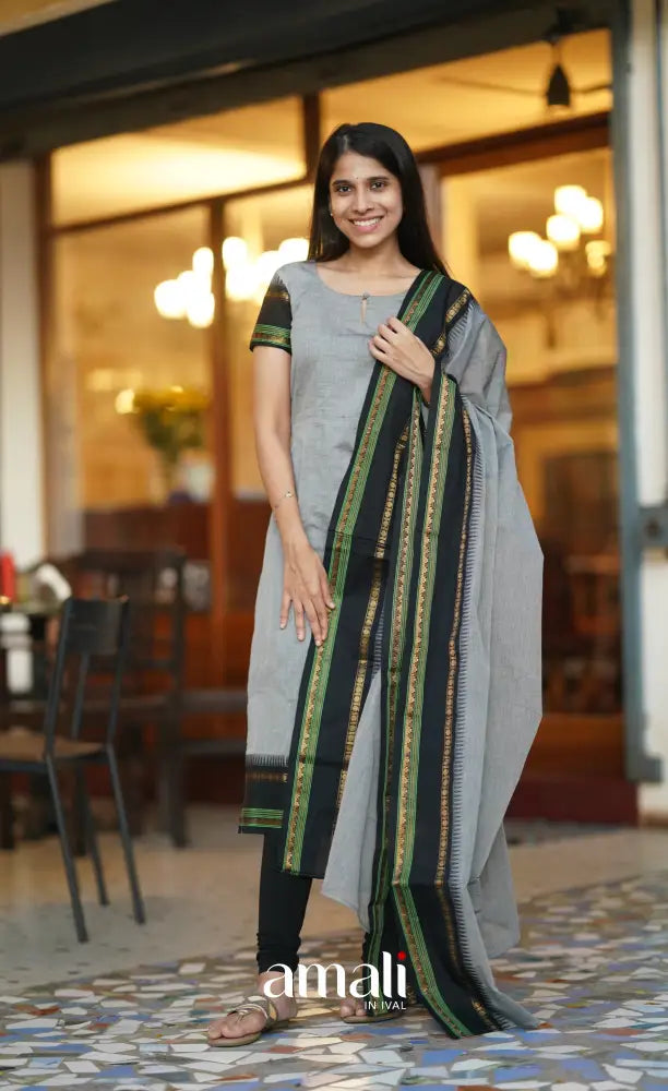 Meera Cotton Salwar - Grey salwar