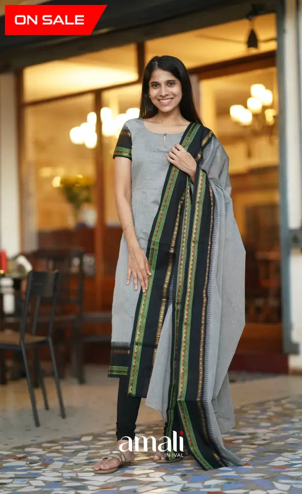 Meera Cotton Salwar - Grey salwar