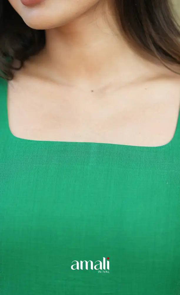 Meera Cotton Salwar - Light Green and Pink salwar