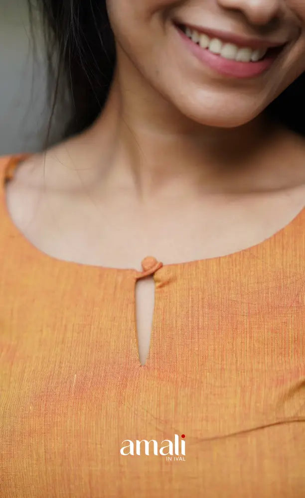 Meera Cotton Salwar - Orange salwar