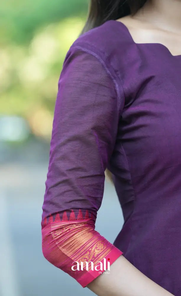 Meera Cotton Salwar - Purple and Pink salwar