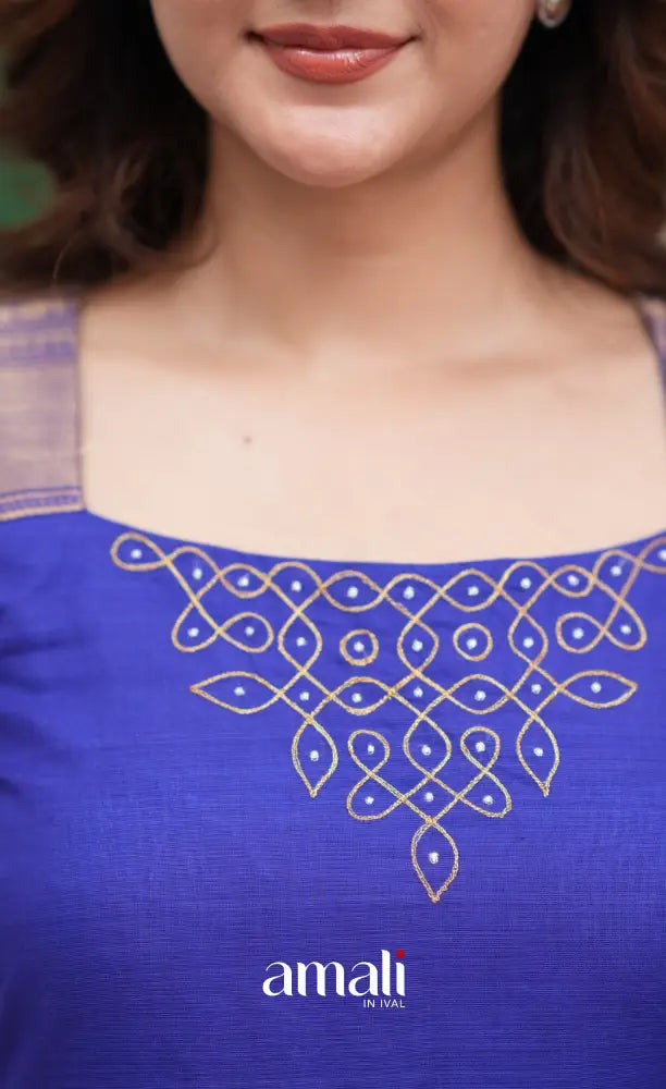 Meera Cotton Salwar - Royal Blue salwar