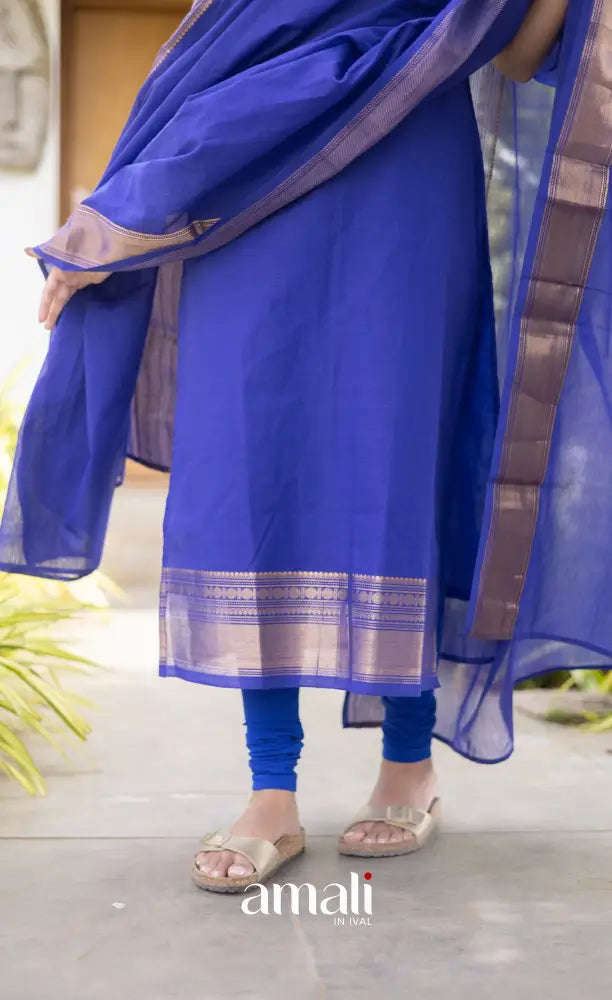 Meera Cotton Salwar - Royal Blue salwar