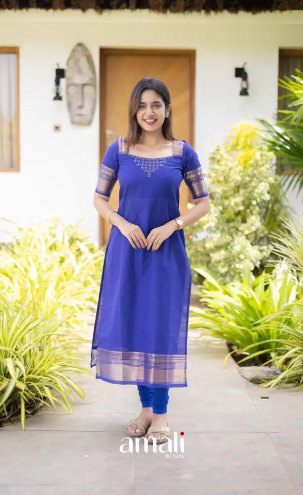 Meera Cotton Salwar - Royal Blue salwar