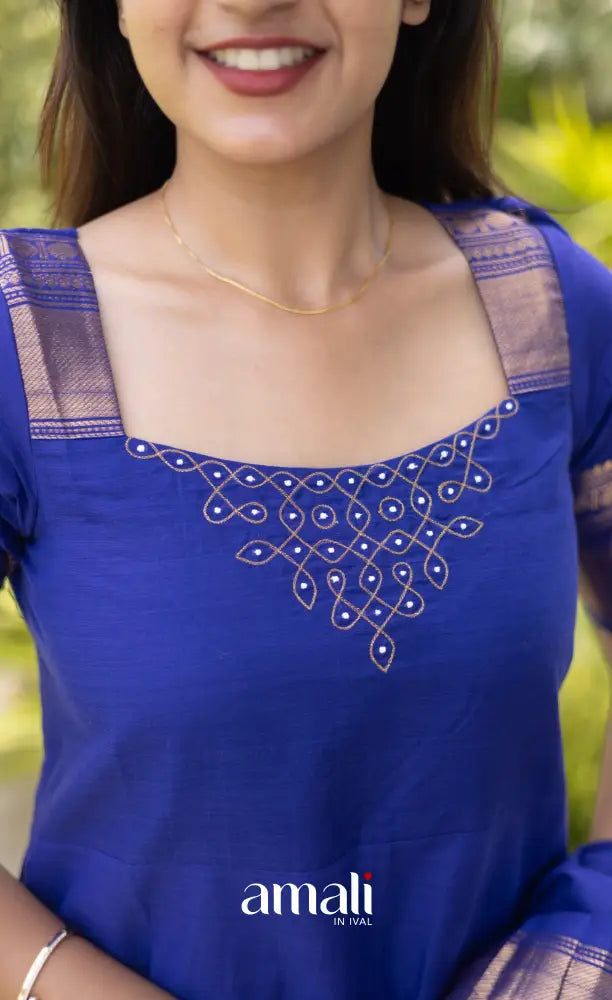 Meera Cotton Salwar - Royal Blue salwar