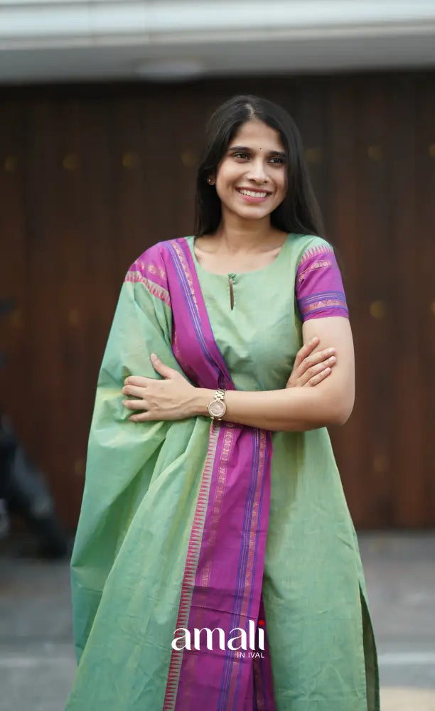 Meera Cotton Salwar - Sea Green salwar