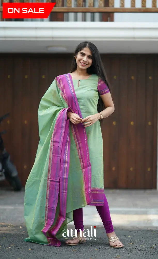 Meera Cotton Salwar - Sea Green salwar