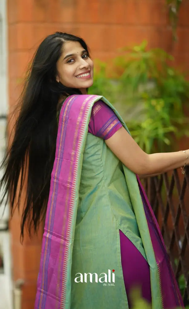 Meera Cotton Salwar - Sea Green salwar