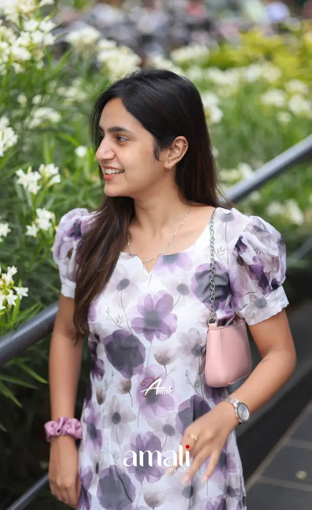 Priyo Organza Kurti - White Co-ord sets