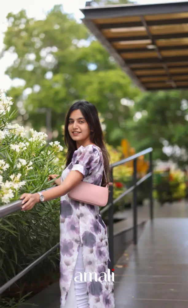 Priyo Organza Kurti - White Co-ord sets