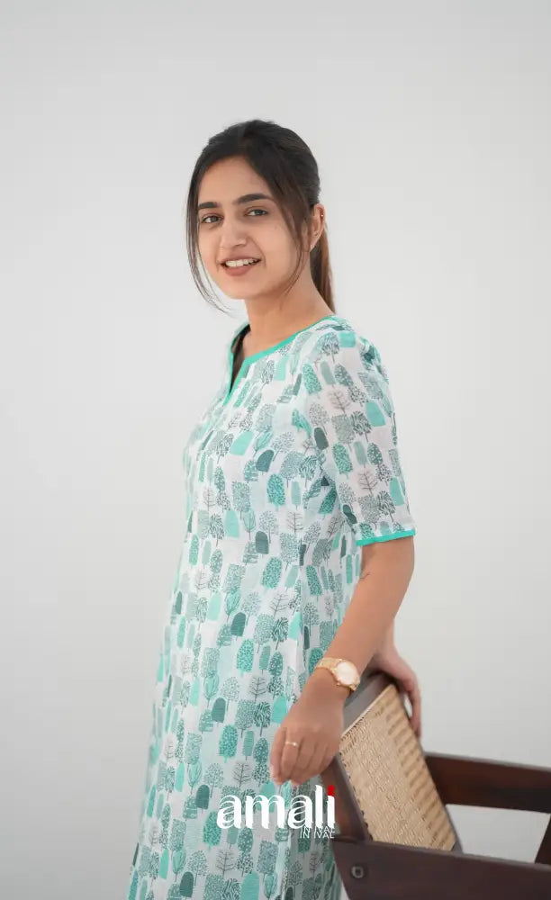 Priyo Organza Kurti - White Co-ord sets