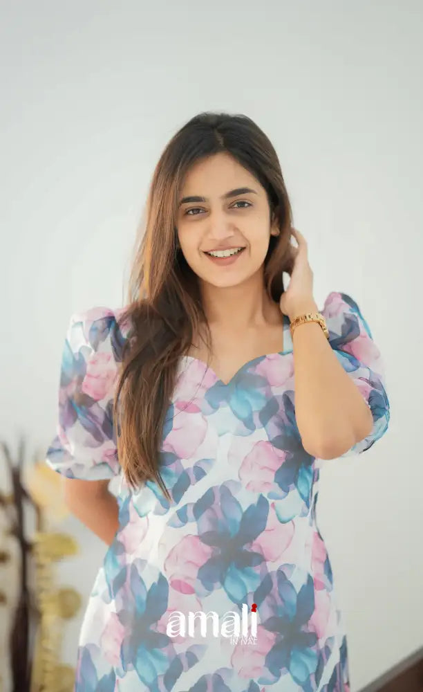 Priyo Organza Kurti - White Co-ord sets