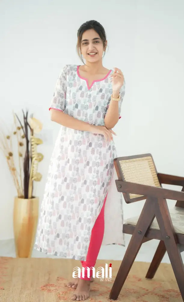 Priyo Organza Kurti - White Co-ord sets