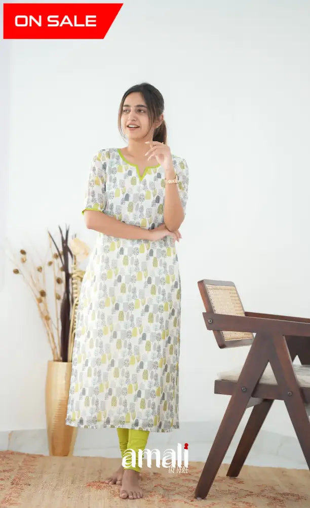 Priyo Organza Kurti - White Co-ord sets