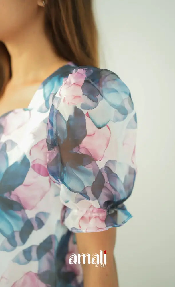 Priyo Organza Kurti - White Co-ord sets