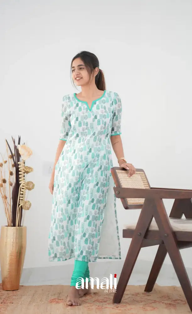 Priyo Organza Kurti - White Co-ord sets