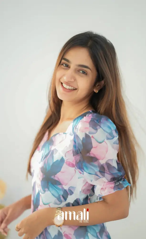 Priyo Organza Kurti - White Co-ord sets