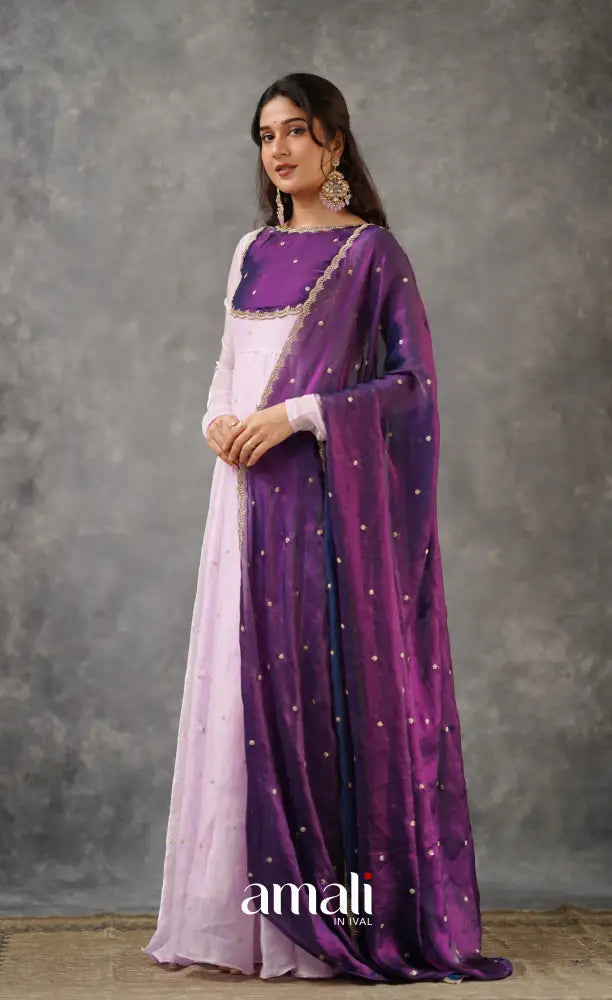 Scape Silk Anarkali - Lavender and Purple Anarkalis