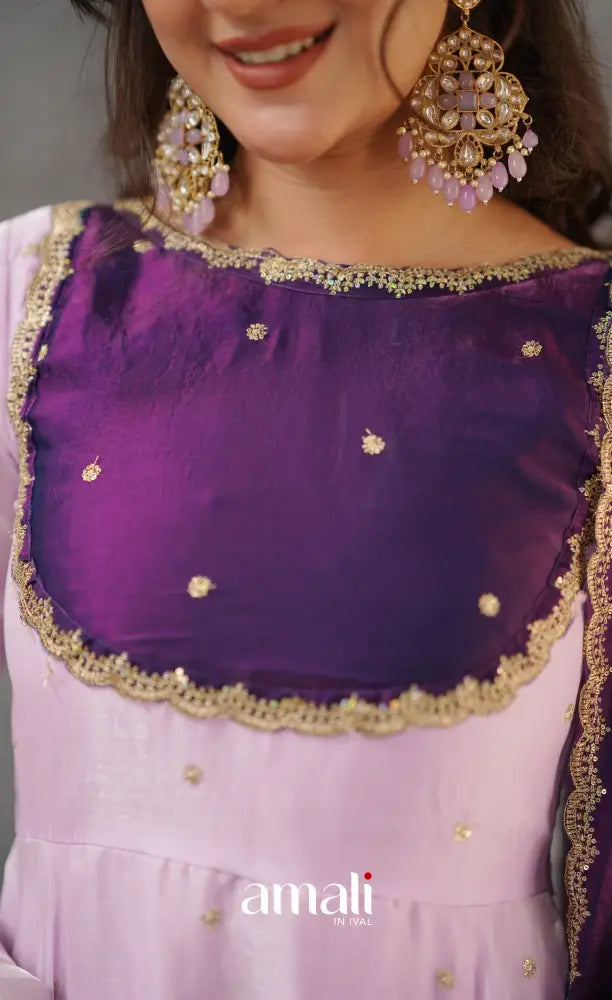 Scape Silk Anarkali - Lavender and Purple Anarkalis