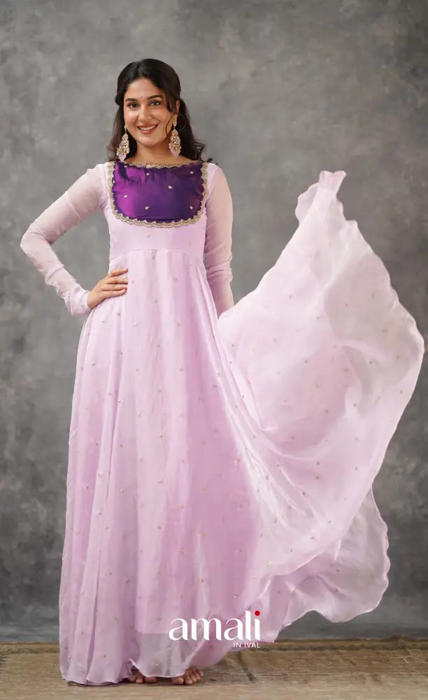 Scape Silk Anarkali - Lavender and Purple Anarkalis