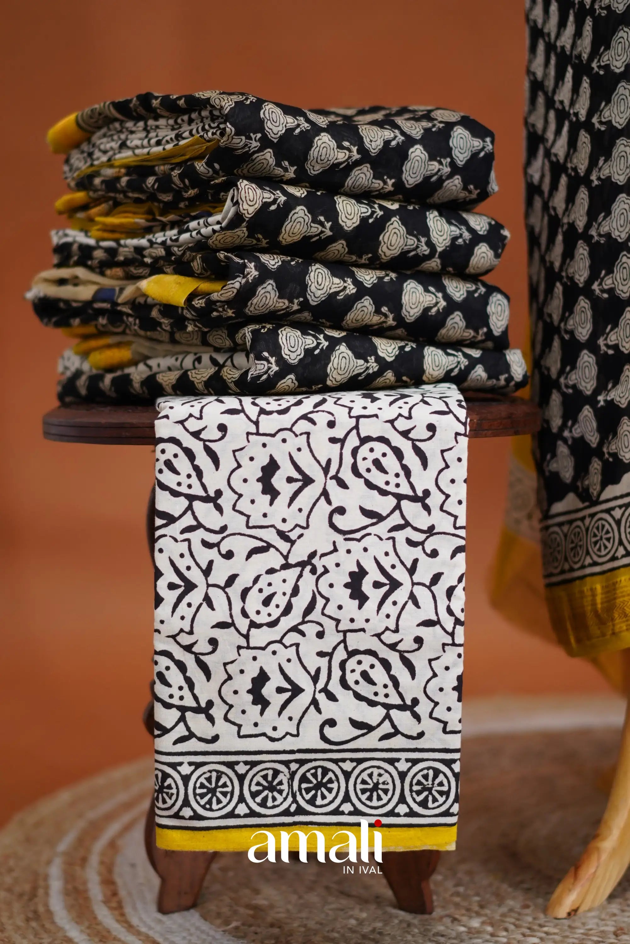 Swara Unstitched Salwar - Black salwar