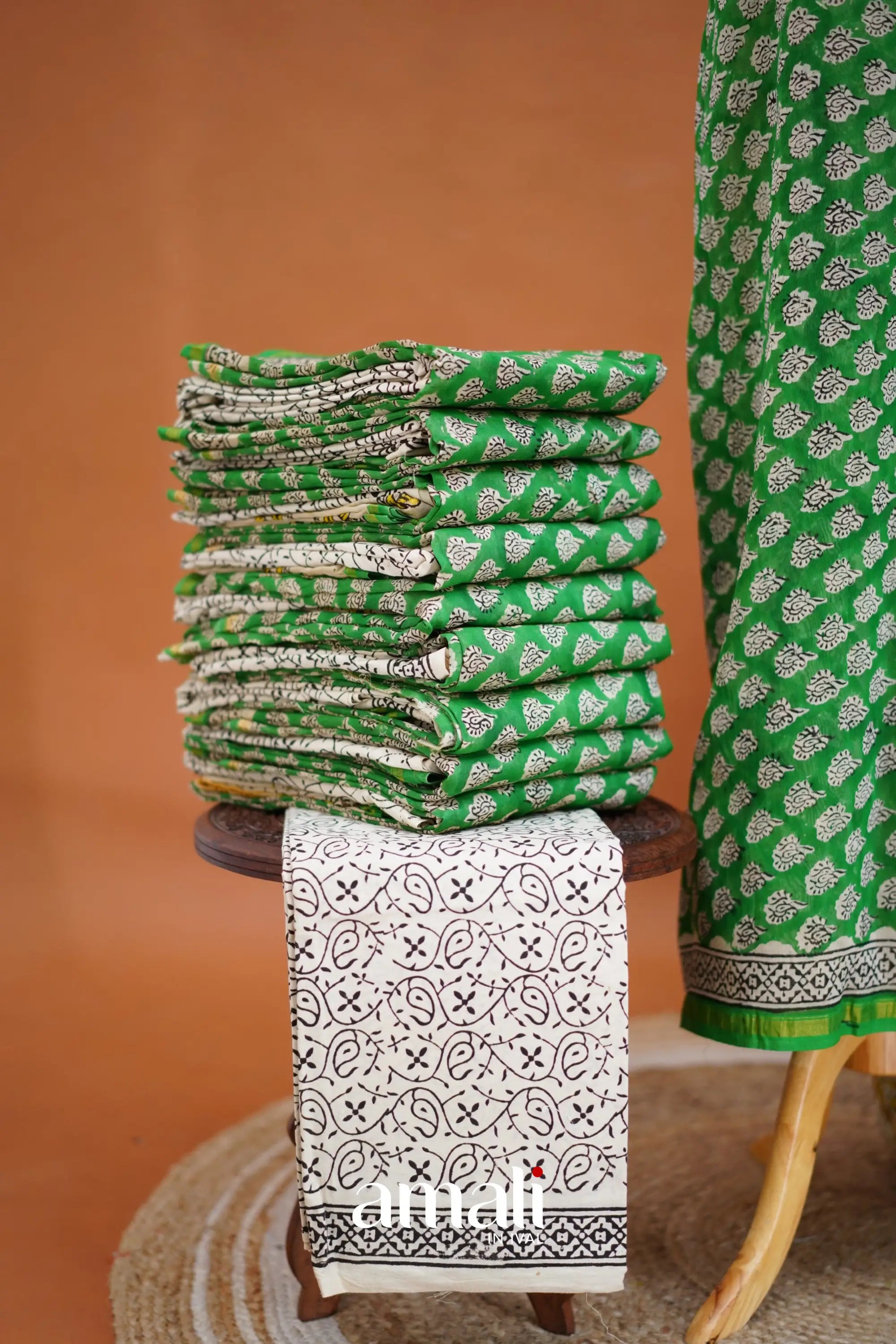 Swara Unstitched Salwar - Green salwar