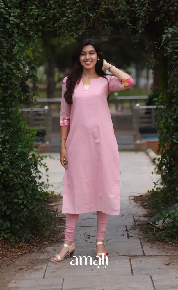 Tara Cotton Salwar - Pastel Pink - salwar
