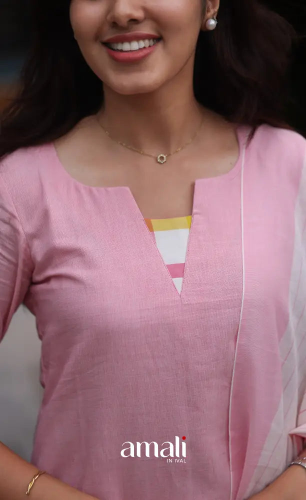 Tara Cotton Salwar - Pastel Pink - salwar