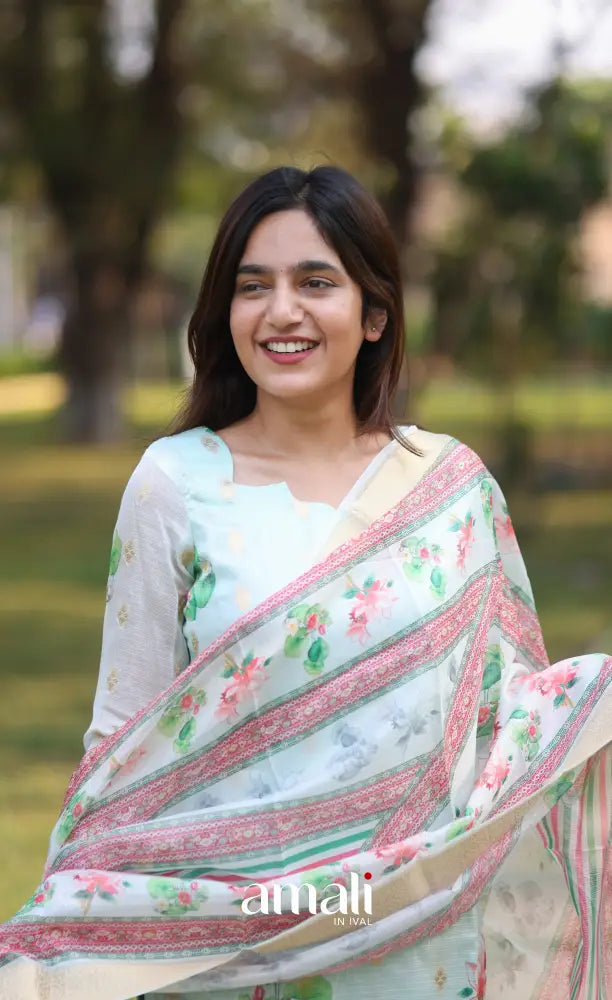 Tara Kota Salwar - Light Teal Blue salwar