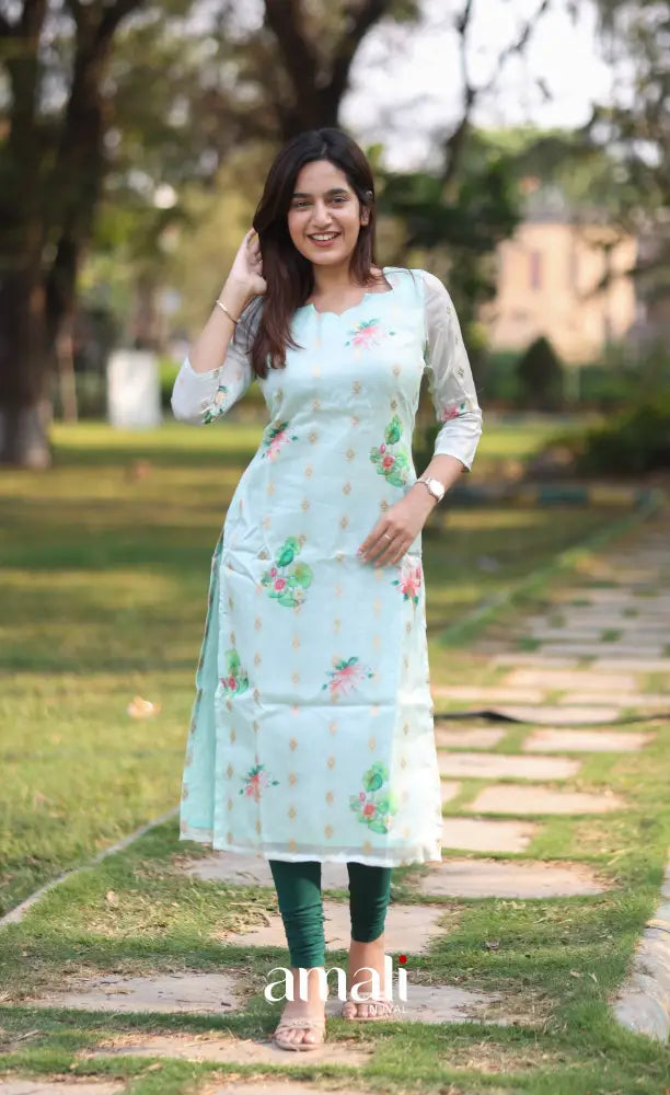 Tara Kota Salwar - Light Teal Blue salwar
