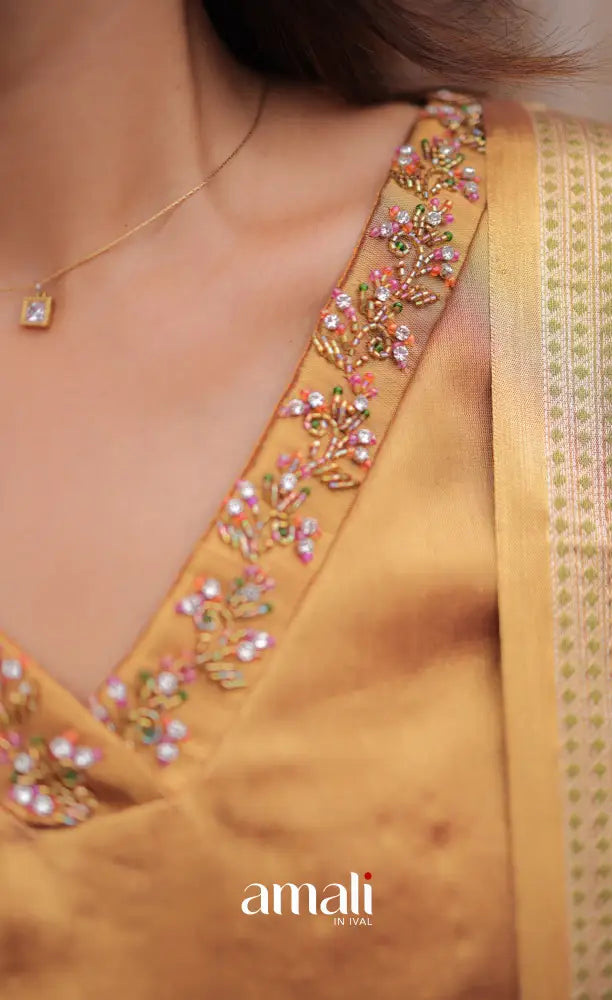 Athira Tissue Salwar - Antique Gold salwar