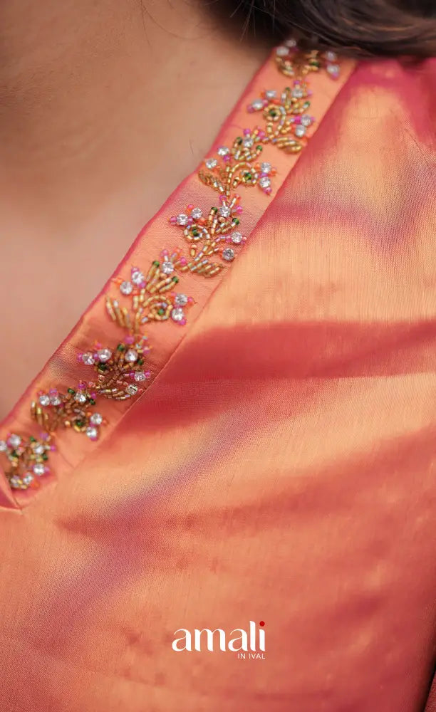 Athira Tissue Salwar - Rose Gold salwar
