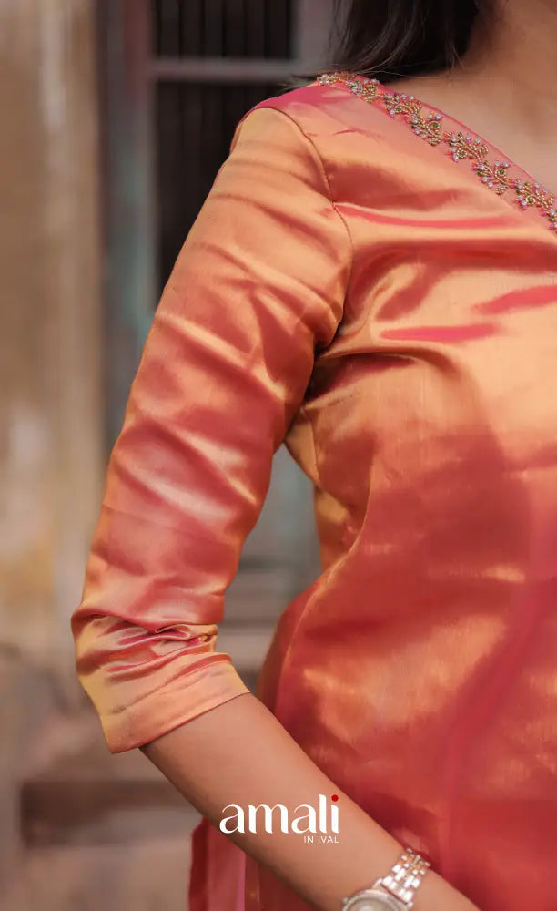 Athira Tissue Salwar - Rose Gold salwar