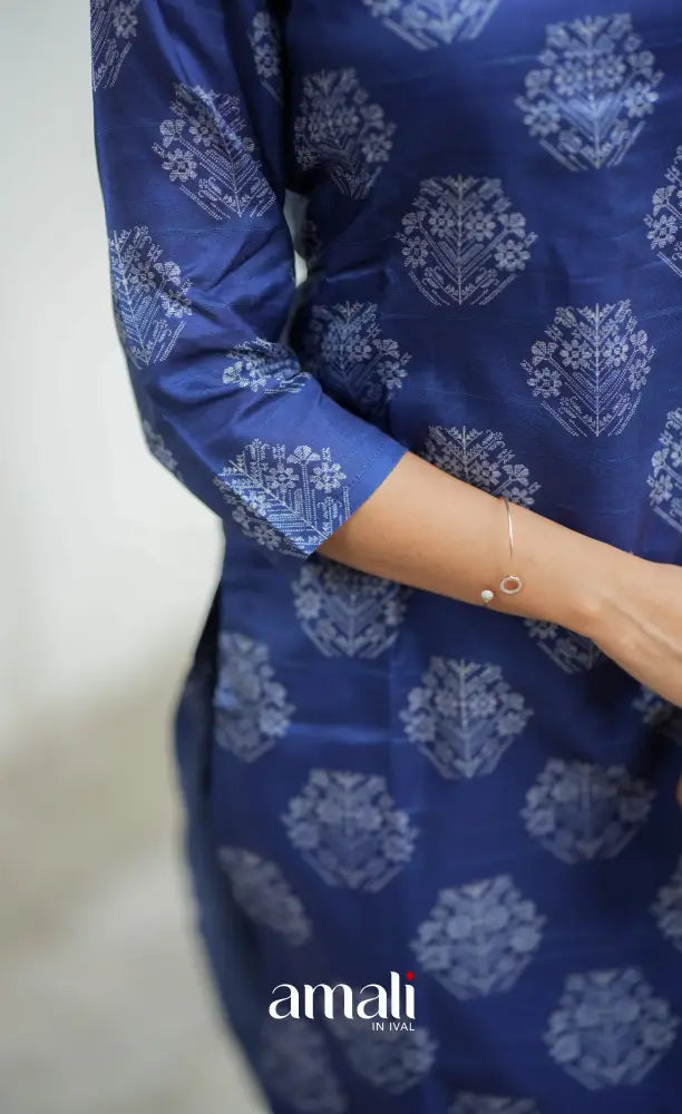 Tara Tussar Salwar - Ink Blue salwar