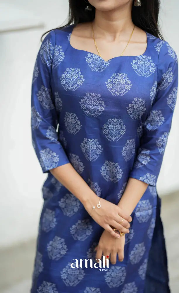 Tara Tussar Salwar - Ink Blue salwar
