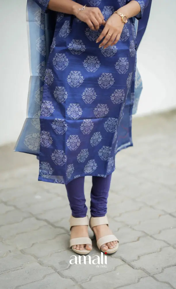 Tara Tussar Salwar - Ink Blue salwar